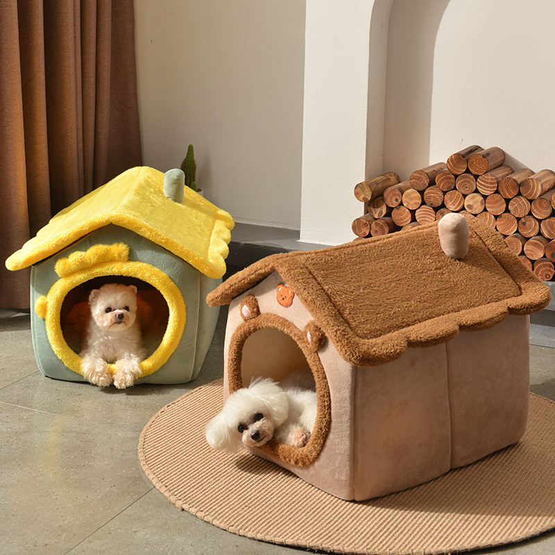 ペットハウス 猫ベッド 冬用 洗える 犬ハウス 猫ハウス 春 秋 HOUSE PET 折りたたみ 冬 ベッド ペットベッド おしゃれ ドーム型 ふわふわ 犬ベッド 暖かい 