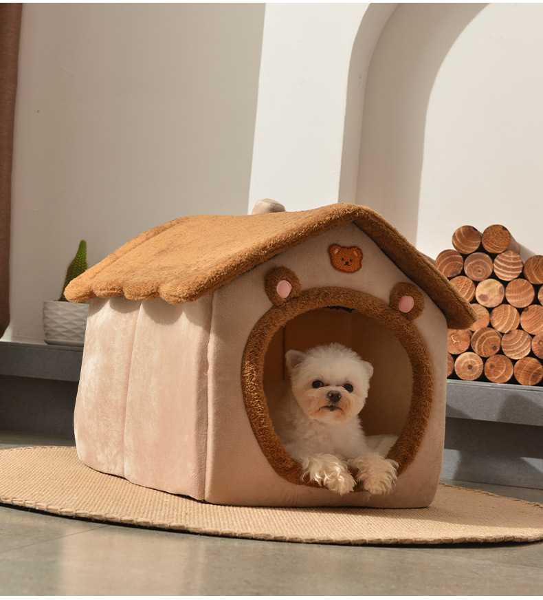 ペットハウス 猫ベッド 冬用 洗える 犬ハウス 猫ハウス 春 秋 HOUSE PET 折りたたみ 冬 ベッド ペットベッド おしゃれ ドーム型 ふわふわ 犬ベッド 暖かい 