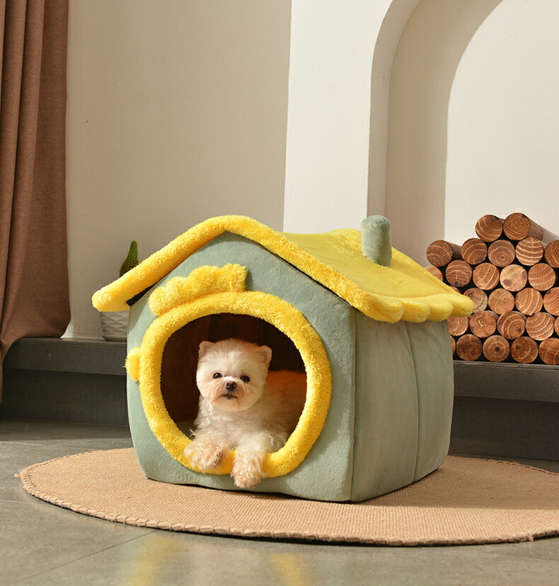 ペットハウス 猫ベッド 冬用 洗える 犬ハウス 猫ハウス 春 秋 HOUSE PET 折りたたみ 冬 ベッド ペットベッド おしゃれ ドーム型 ふわふわ 犬ベッド 暖かい 