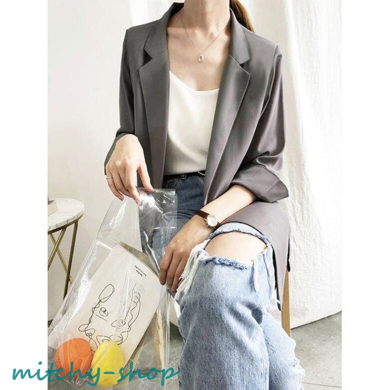 アウター ジャケット 夏 テーラードジャケット ライトアウター スーツ テーラージャケット レディース 紫外線対策 20代 日よけ防止 30代 七分丈 ビジネス 春 
