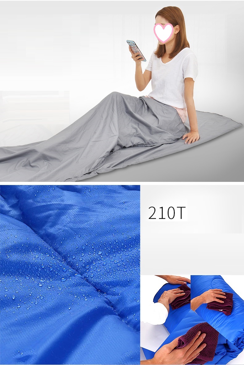 寝袋 シュラフ封筒型 軽量 保温 防水 スリーピングバッグ 収納パック付き 洗濯可能 アウトドア 車中泊 登山 キャンプ コンパクト 防災用 春夏秋冬 避難用 