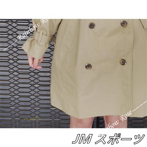 トレンチコート レディース ロング丈 アウター 長袖 トップス オフィス ダブルボタン通勤 ファッション ゆったり カジュアル 着痩せ 格好いい 