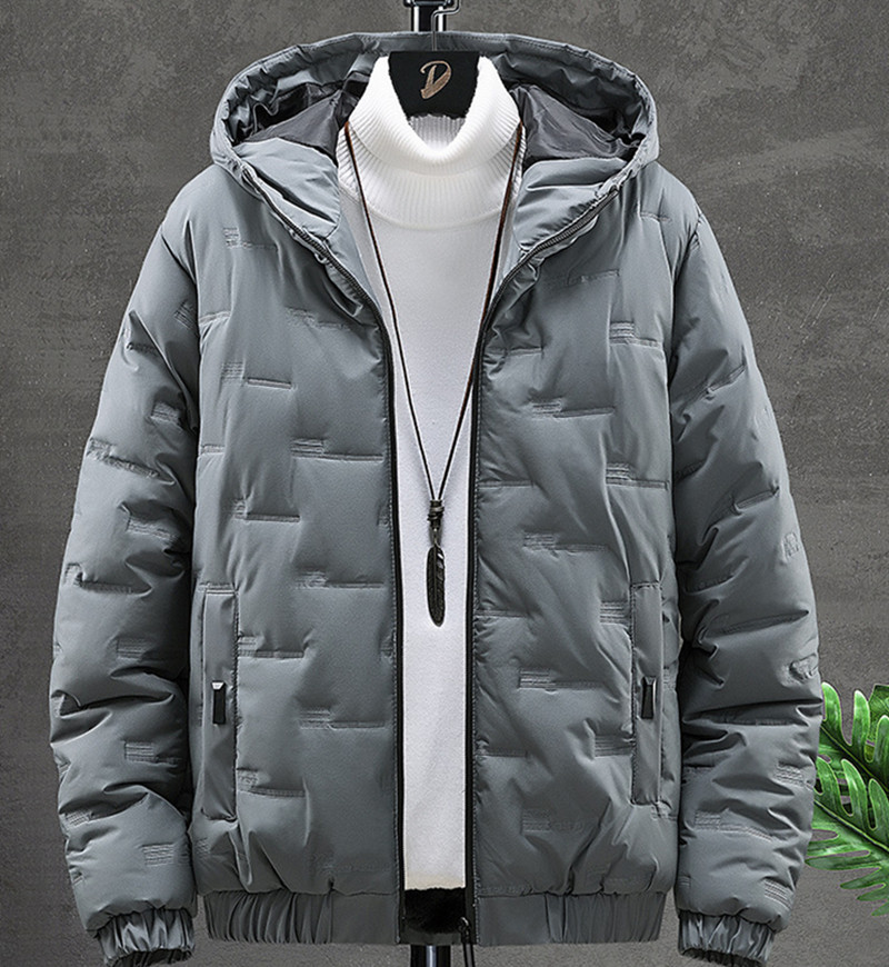 秋と冬 メンズ パッド入りフード付きジャケット韓国 大サイズ スタンド ジャケット厚く暖かいカジュアル パッド入りジャケット 30代 20代 