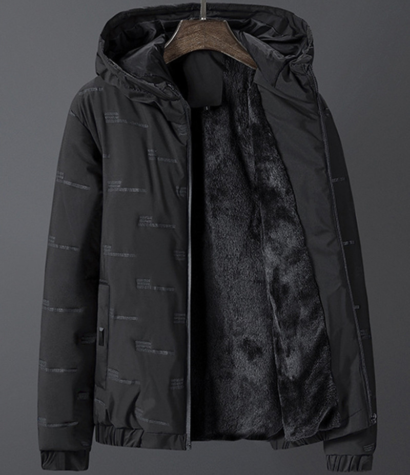 秋と冬 メンズ パッド入りフード付きジャケット韓国 大サイズ スタンド ジャケット厚く暖かいカジュアル パッド入りジャケット 30代 20代 