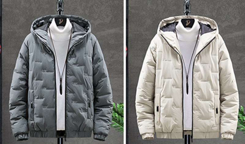 秋と冬 メンズ パッド入りフード付きジャケット韓国 大サイズ スタンド ジャケット厚く暖かいカジュアル パッド入りジャケット 30代 20代 