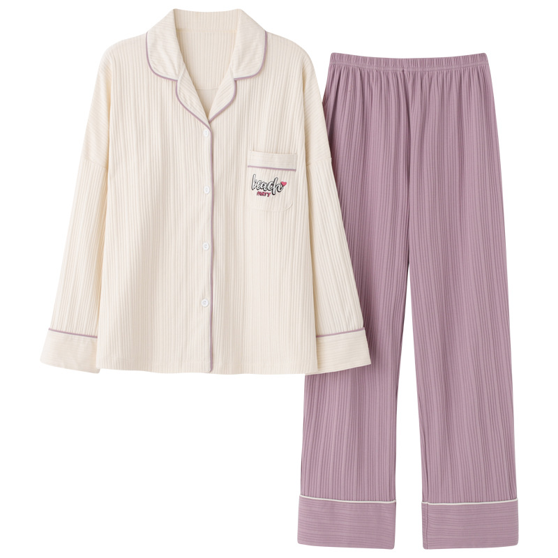 パジャマ ルームウェア レディース 春秋冬 長袖パジャマ 前開きパジャマシャツ 寝巻き ゆったり部屋着 韓国風 上下セットシンプル 可愛い ルームウェア 