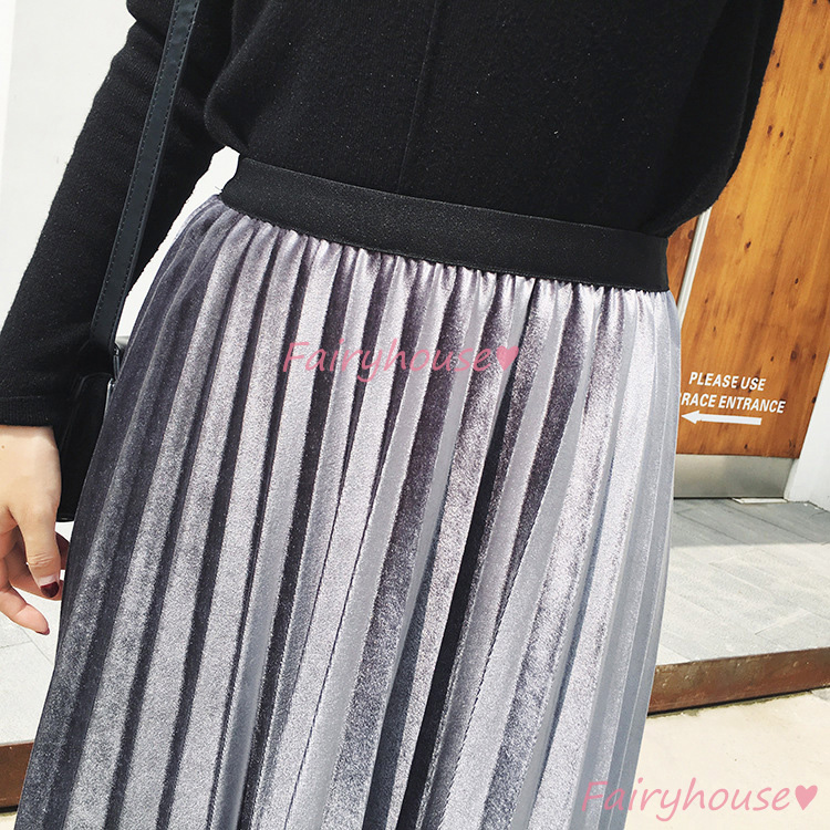 スカート 膝丈 秋冬 Aラインスカート ゴールデン プリーツスカート チュールスカート 40代 2WAY 体型カバー オシャレ ハイウェストボ大人 レディース 