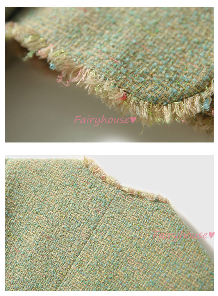 ツイードジャケット レディース 40代 長袖ノーカラージャケット ショット丈ツイードコート 春コートアウター 秋服 50代 卒業式30代 入学式 大人韓国風 通勤OL 