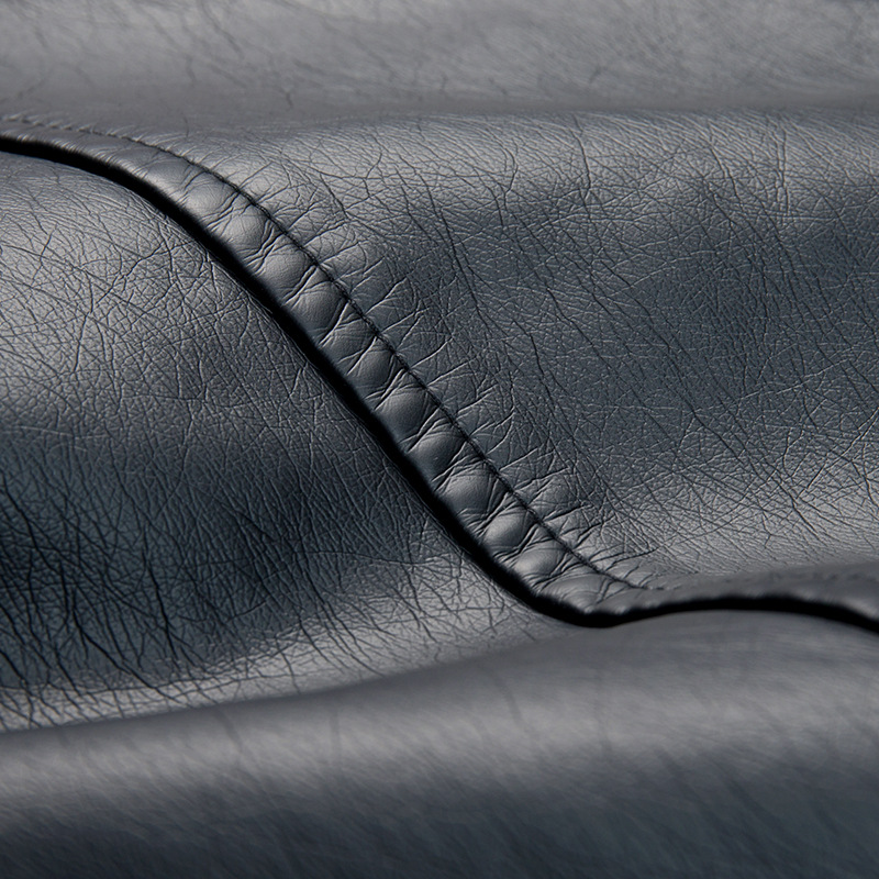 革ジャン PUレザー ジャケット バイク メンズ 立ち襟 カラー配色 おしゃれ 英文字 秋物 アメカジ ライダースジャケット バイク用ブルゾン 