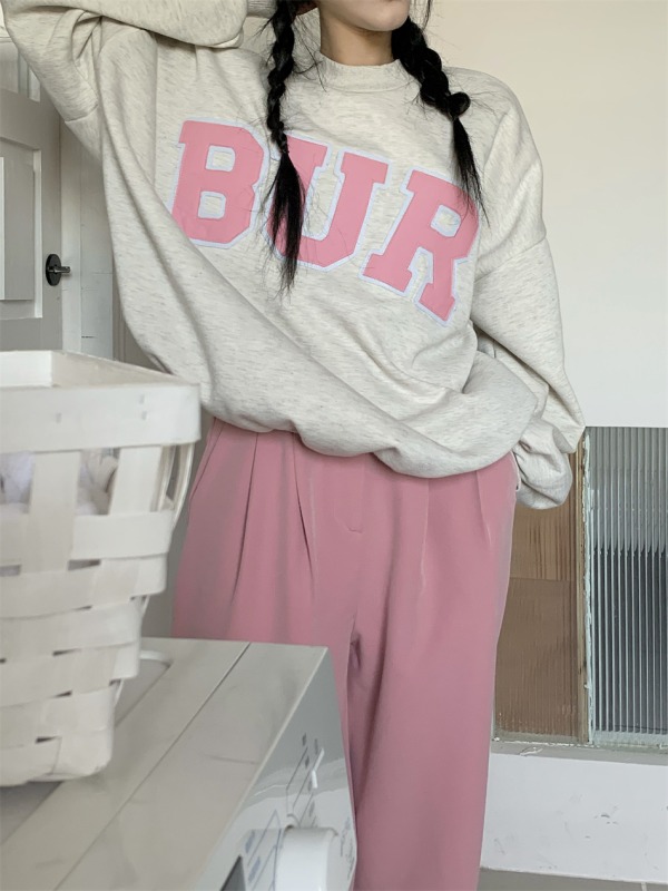 ロゴ シンプル ビッグ トレーナー  