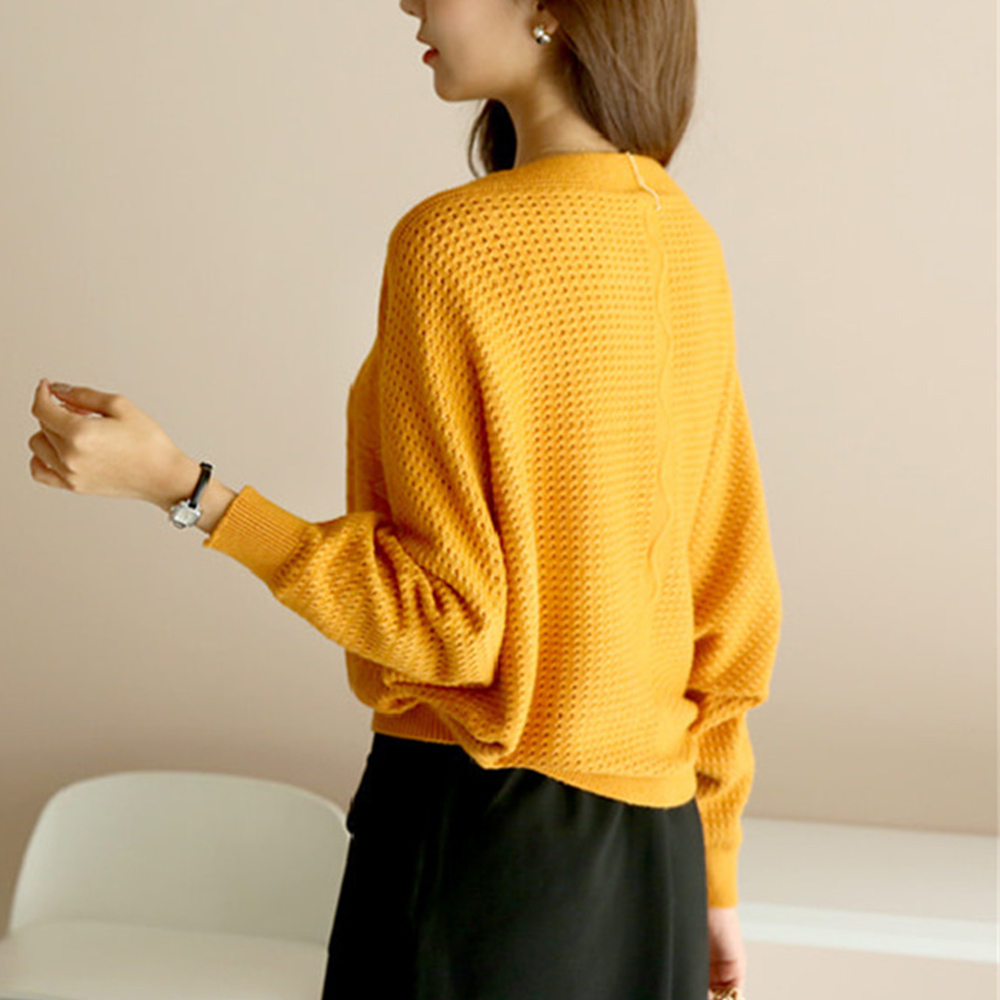 ニットトップス レディース 体型カバー秋  