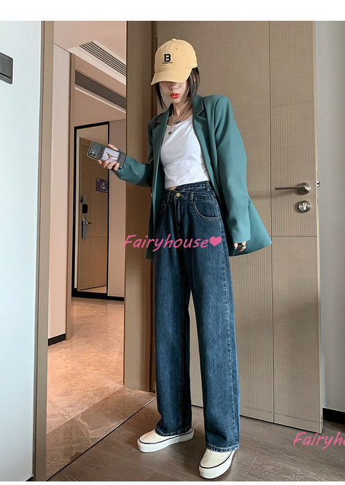 ジーンズ レディース デニムパンツ ストレート ジーパン ワイドパンツ ハイウエスト オシャレ30代 秋冬 ズボン ロングデニムワイドパンツ 春夏 ゆったり着痩せ 