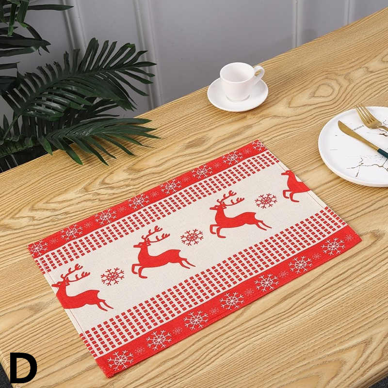 お取り寄せ商品 ランチョンマット 34CMX42CM 9色展開 ランチマット ランチクロス クリスマス CHRISTMAS ファブリック イ テーブルウェア 長方形 テーブルマット 