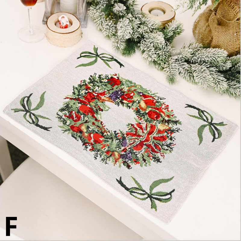 お取り寄せ商品 ランチョンマット 34CMX42CM 9色展開 ランチマット ランチクロス クリスマス CHRISTMAS ファブリック イ テーブルウェア 長方形 テーブルマット 