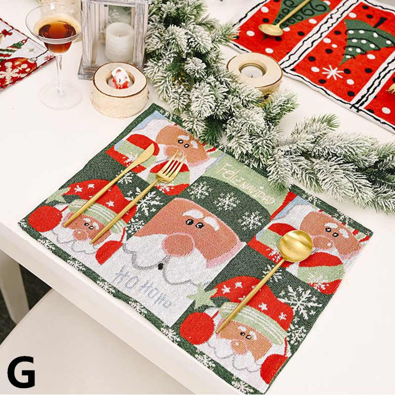 お取り寄せ商品 ランチョンマット 34CMX42CM 9色展開 ランチマット ランチクロス クリスマス CHRISTMAS ファブリック イ テーブルウェア 長方形 テーブルマット 