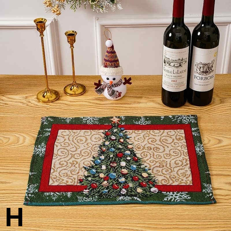 お取り寄せ商品 ランチョンマット 34CMX42CM 9色展開 ランチマット ランチクロス クリスマス CHRISTMAS ファブリック イ テーブルウェア 長方形 テーブルマット 