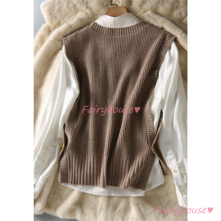 ニットベスト ベスト レディース 秋 冬 40代 ドルマンスリーブ ベストノースリーブ 重ね着 タンク トップス ラウンネック ニット 秋 タンクトップ コーデ 