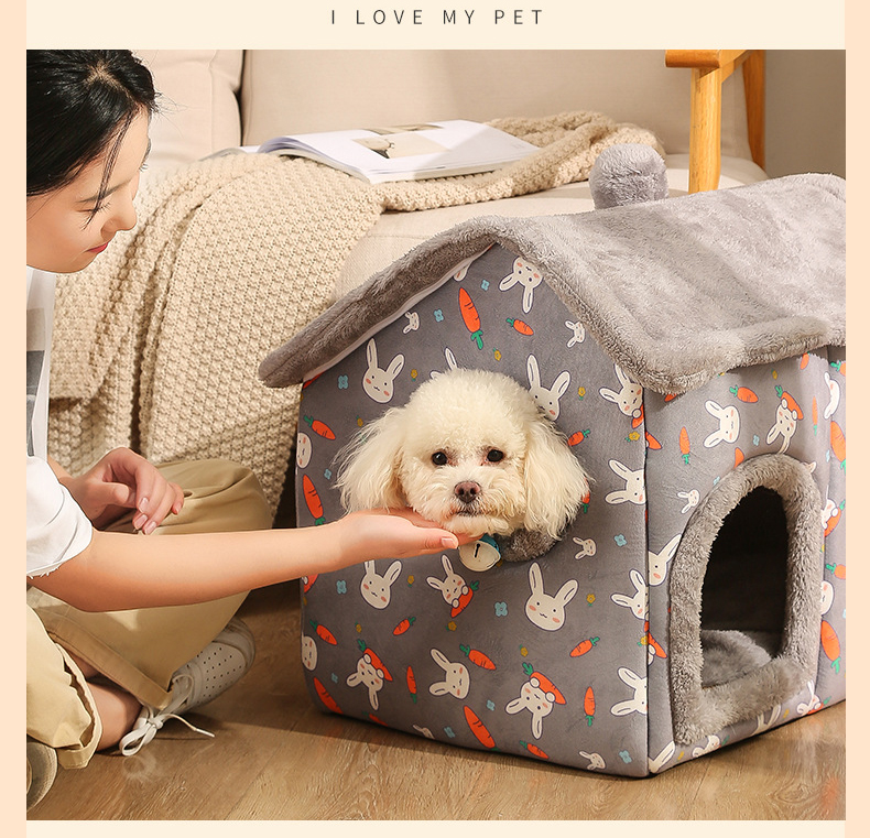 ペットハウス 犬ハウス 猫ハウス ペットベッド 猫ベッド 冬用 HOUSE 春 冬 ベッド 犬ベッド 洗える 秋 PET おしゃれ 折りたたみ 暖かい ふわふわ ドーム型 