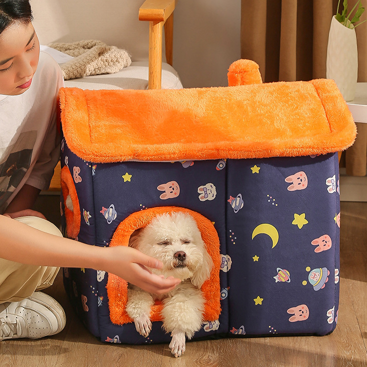 ペットハウス 犬ハウス 猫ハウス ペットベッド 猫ベッド 冬用 HOUSE 春 冬 ベッド 犬ベッド 洗える 秋 PET おしゃれ 折りたたみ 暖かい ふわふわ ドーム型 