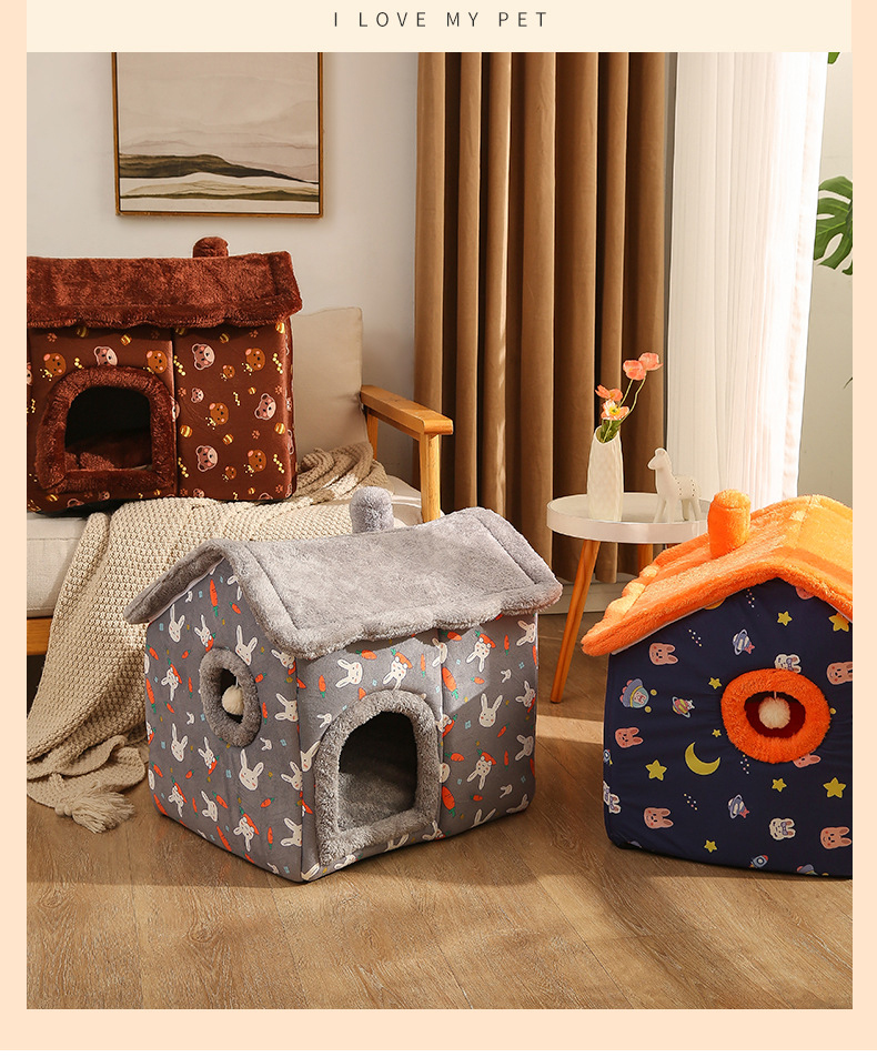 ペットハウス 犬ハウス 猫ハウス ペットベッド 猫ベッド 冬用 HOUSE 春 冬 ベッド 犬ベッド 洗える 秋 PET おしゃれ 折りたたみ 暖かい ふわふわ ドーム型 