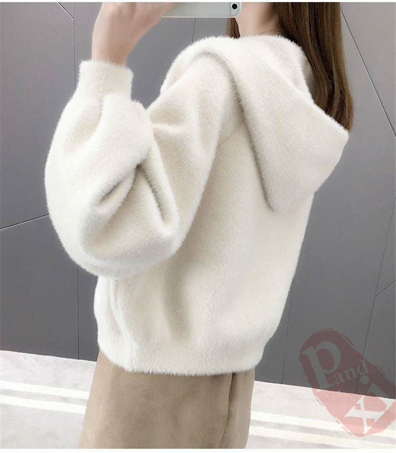 ニットカーディガン レディース 秋 韓国 カーディガン ロング丈ふっくらブークレニットカーディガン マキシカーディガン 送料無料 長袖 ロング丈 ゆったり 