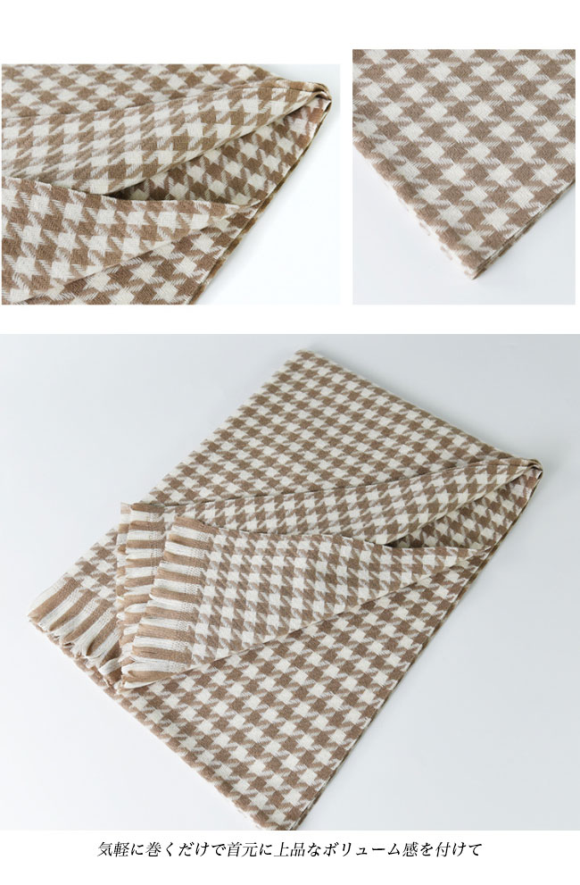 送料無料 マフラー 千鳥格子 レディース ストール 厚手 襟巻き フリンジ付き 通勤 チェック柄 180×70CM 大判マフラー メンズ マフラー 冬 ニットマフラー 