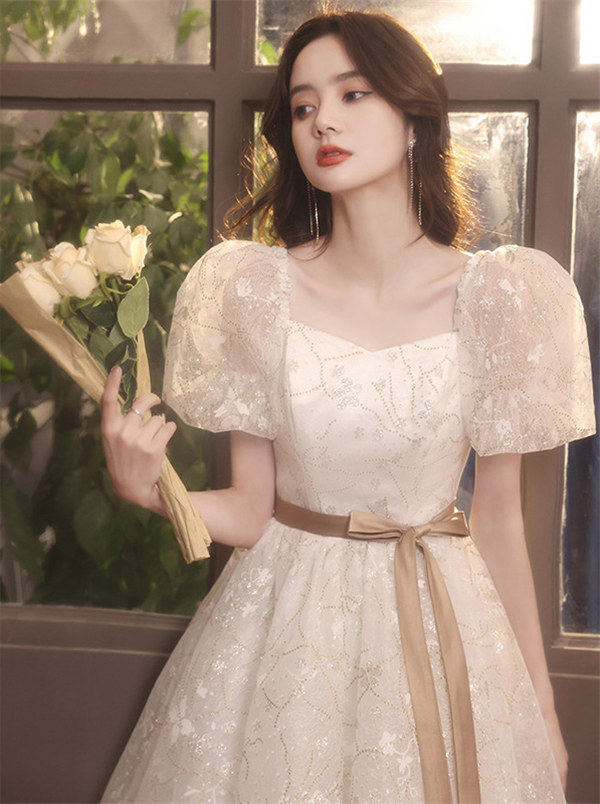 ワンピース レディース 春夏 お洒落 おしゃれ 優雅 結婚式 演奏会 フォーマル 花嫁 二次会 ドレス ブライズメイド 