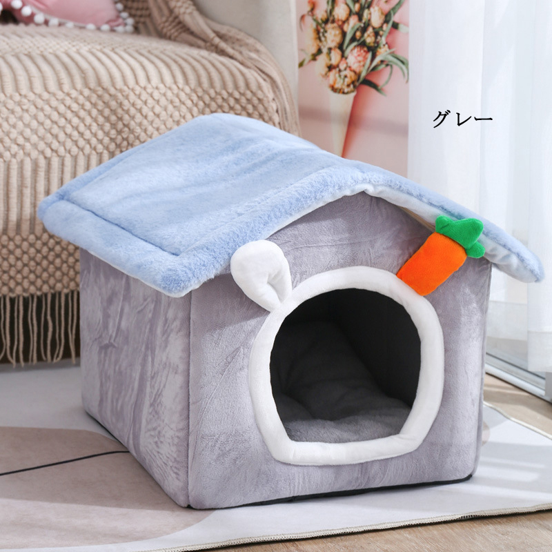 ペット ハウス 犬ハウス 猫ハウス ドーム型 犬 猫 クッション 屋根のハウス ベッド 折りたたみ 小型犬 通年 犬小屋 ふわふわ おしゃれ 夏 ソファ 介護 