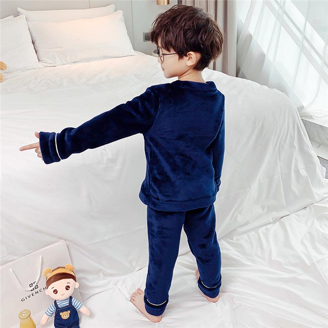 ルームウェア キッズパジャマ もこもこ 上下セット 男の子ナイトウェア 冬 韓国 誕生日 プレゼント 裏起毛 長袖 おしゃれ 部屋着 可愛い 