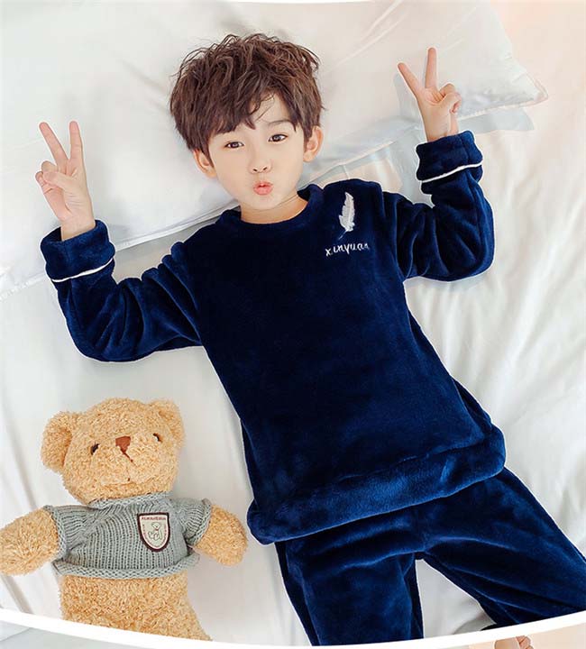 ルームウェア キッズパジャマ もこもこ 上下セット 男の子ナイトウェア 冬 韓国 誕生日 プレゼント 裏起毛 長袖 おしゃれ 部屋着 可愛い 
