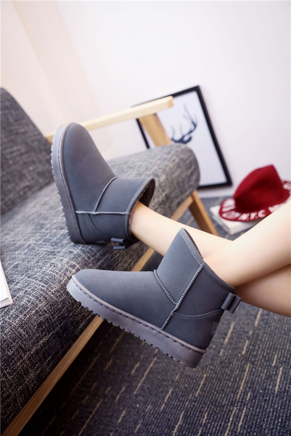 ショートブーツ ムートンブーツ レディース おしゃれ スノーブーツ 冬靴 もこもこ ブーツ 裏起毛 ファー スエード調 防寒 内ボア 