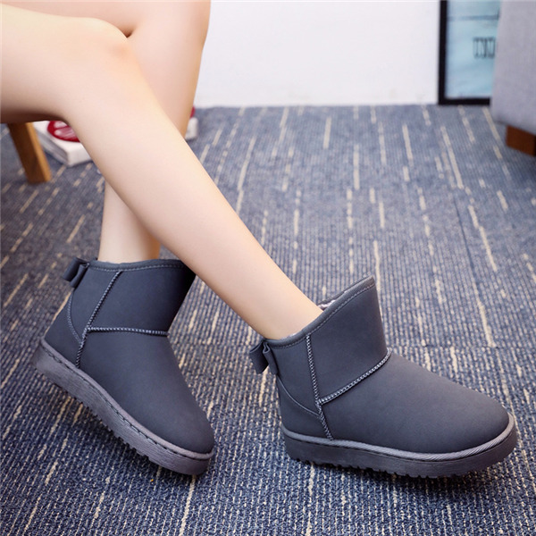 ショートブーツ ムートンブーツ レディース おしゃれ スノーブーツ 冬靴 もこもこ ブーツ 裏起毛 ファー スエード調 防寒 内ボア 