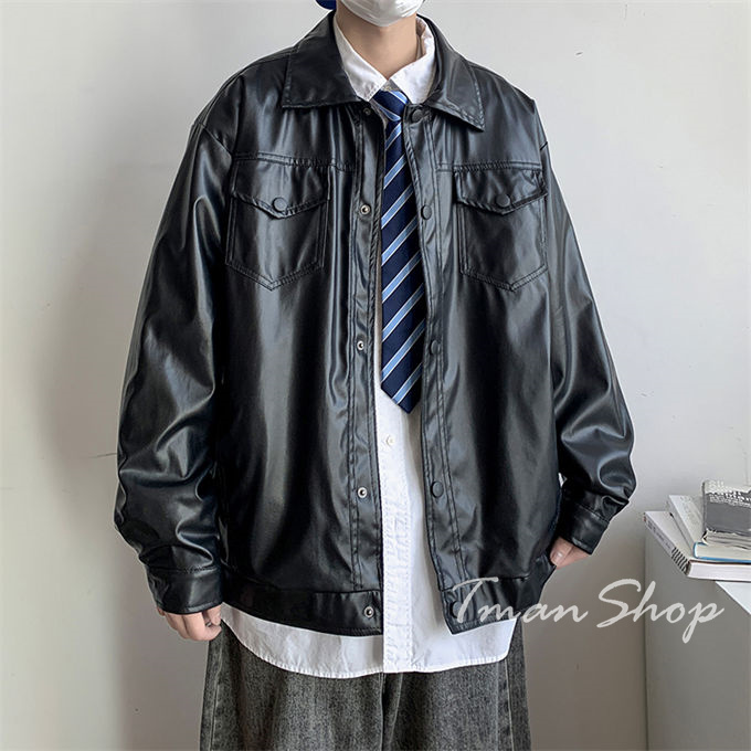 レザージャケット メンズ ライダースジャケット 革ジャン PU フェイクレザー ライダース カジュアル 春秋物 大きいサイズ 男性 アウター ブルゾン カジュアル 
