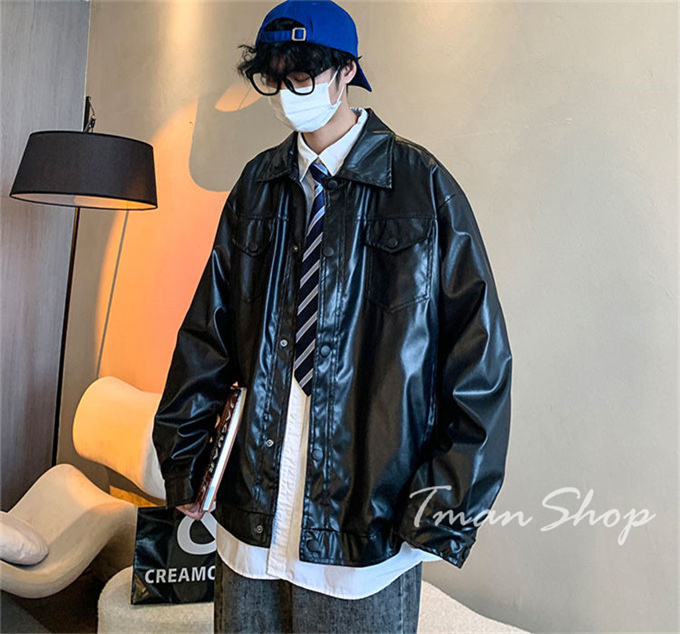 レザージャケット メンズ ライダースジャケット 革ジャン PU フェイクレザー ライダース カジュアル 春秋物 大きいサイズ 男性 アウター ブルゾン カジュアル 
