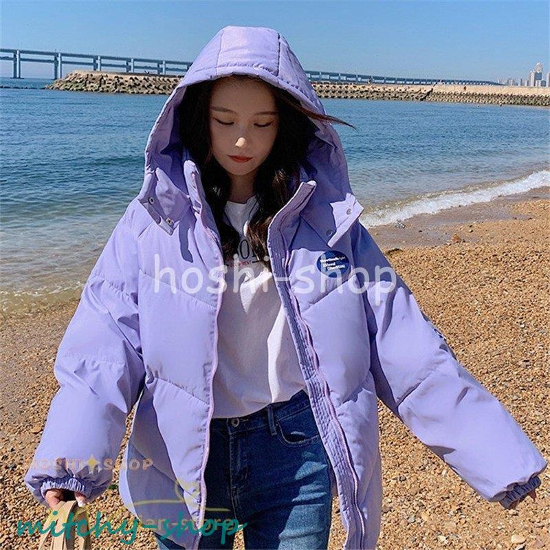 中綿ジャケット レディース ブルゾン 中綿コート ダウンジャケット アウター ロングコート ショート丈秋新作 フード付き 上品 冬 通勤通学 ダウンコート 防寒 