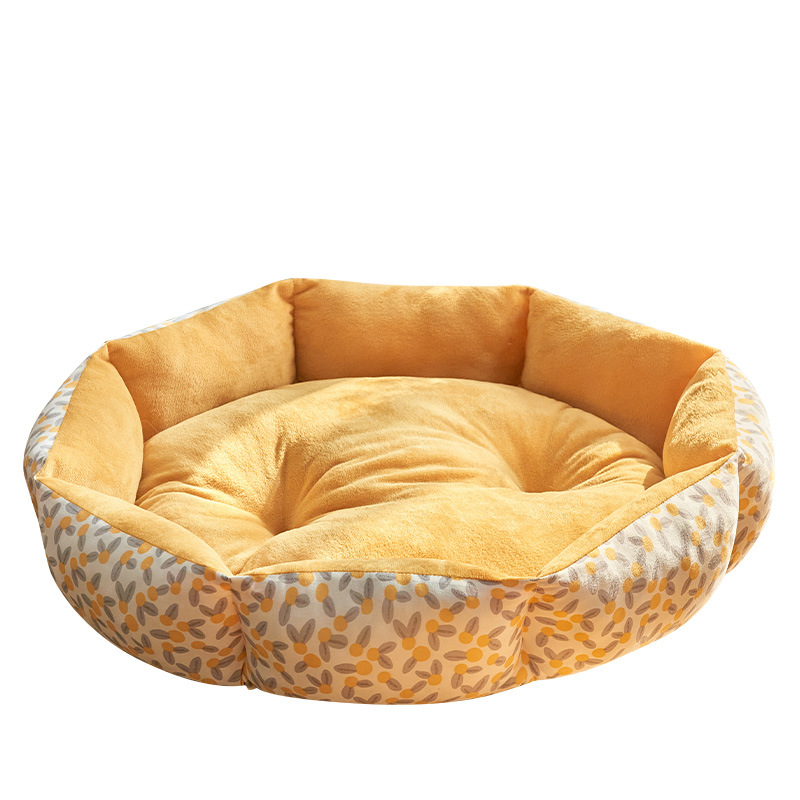 犬猫 ペットベッド 花柄 小型 クッション 犬用 猫ベッド 肌触り抜群 猫用 かわいい ペットソファ 滑り止め 春夏秋冬 洗える キャットハウス 四季適用 犬ベッド 