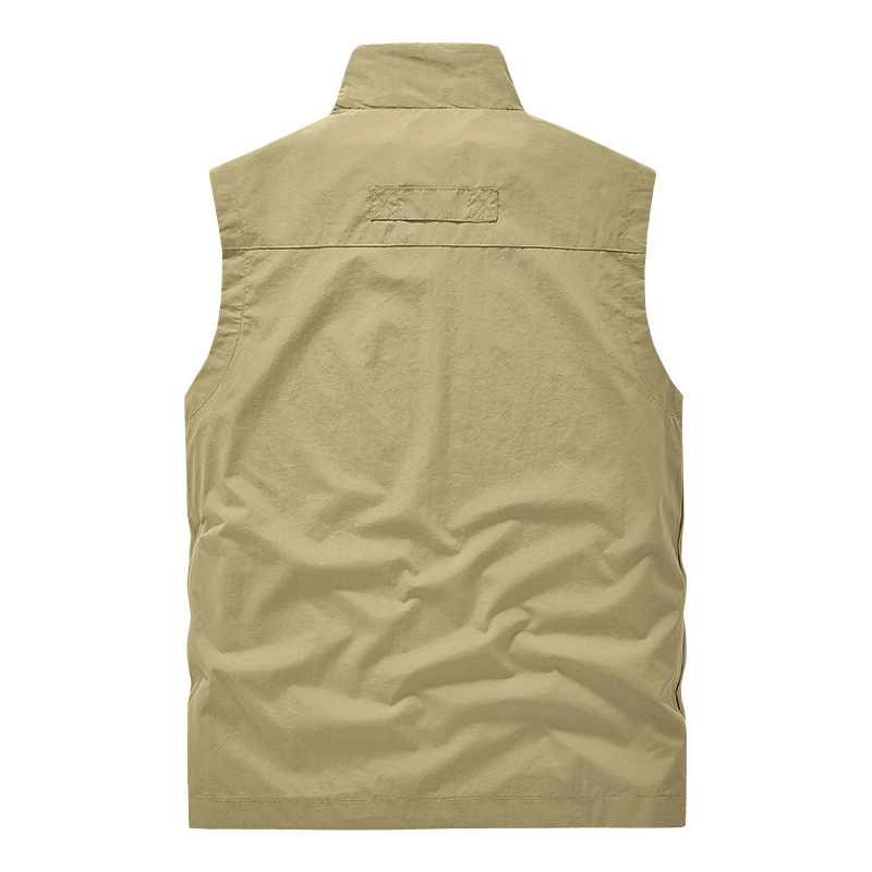 釣りベスト メンズ 無地 立ち襟 野外撮影 作業服 軽量 ミリタ撮影用 ウォーキング カメラマン ポケット スポーツ アウトドア 仕事 機能性 作業着 農業 登山 