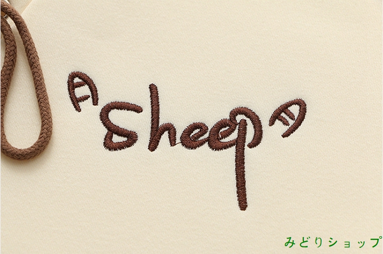 トレーナー 裏起毛 裏ボア 羊 長袖 森ガール レディース 