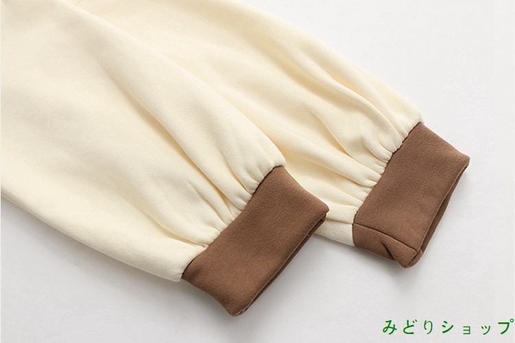 トレーナー 裏起毛 裏ボア 羊 長袖 森ガール レディース 