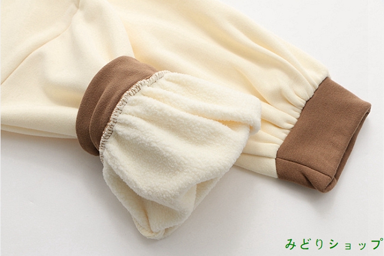 トレーナー 裏起毛 裏ボア 羊 長袖 森ガール レディース 