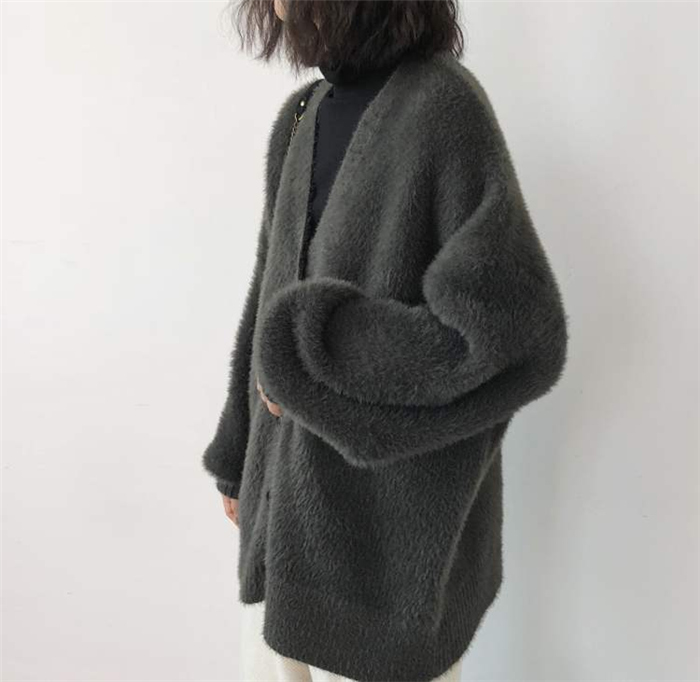 カーディガン コート ファーコート レディース ブルゾン ショートコート モコモコふんわり アウター 長袖 羽織 無地 秋冬 お洒落 ファーカーディガン 通勤 