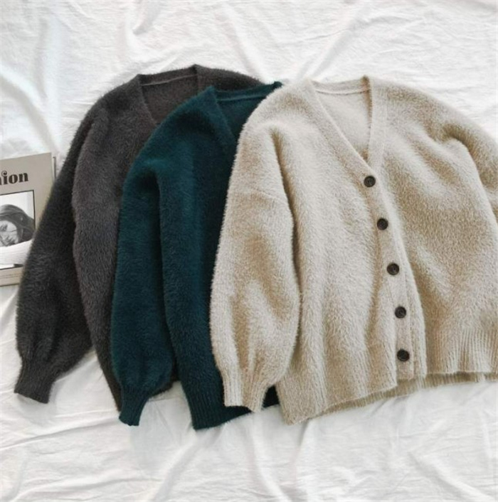 カーディガン コート ファーコート レディース ブルゾン ショートコート モコモコふんわり アウター 長袖 羽織 無地 秋冬 お洒落 ファーカーディガン 通勤 