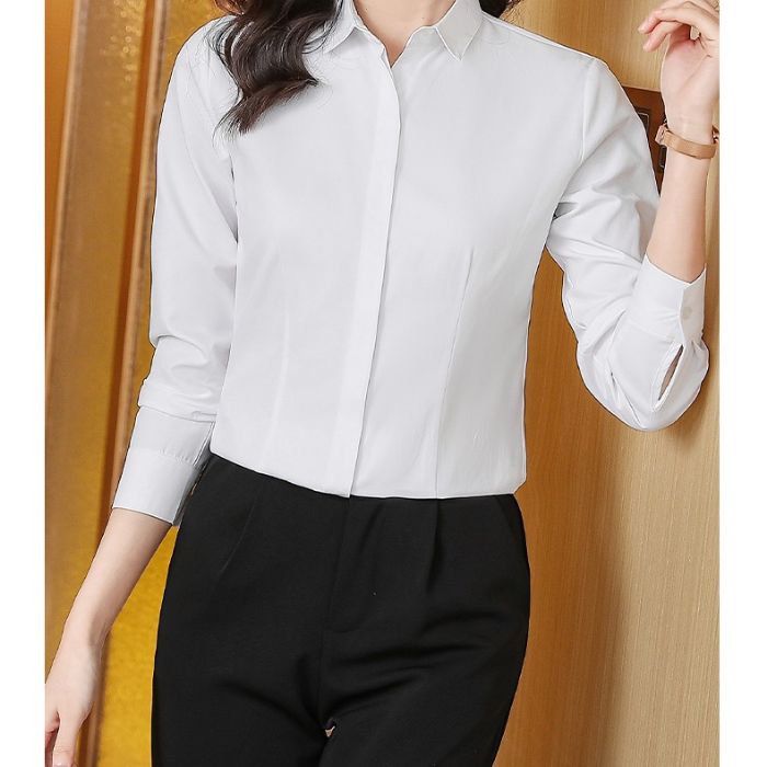 レディース シャツ ママシャツ 穏やかな3色選び エレトップス Vネック カジュアル風 きれいめ 長袖 着痩 ブラウス 秋冬 オシャレ 