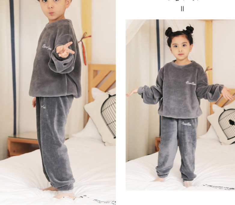 パジャマ 子供 セットアップ ルームウェア コーラル ナイトウェア キッズ 2点セット春物 上下セット 秋冬パジャマ トップスパンツ 部屋着 寝巻き 