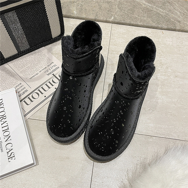 ショートブーツ ムートンブーツ レディース おしゃれ スノーブーツ キレイめ 裏起毛 内ボア 冬靴 防寒 もこもこ モカシン ファーブーツ 