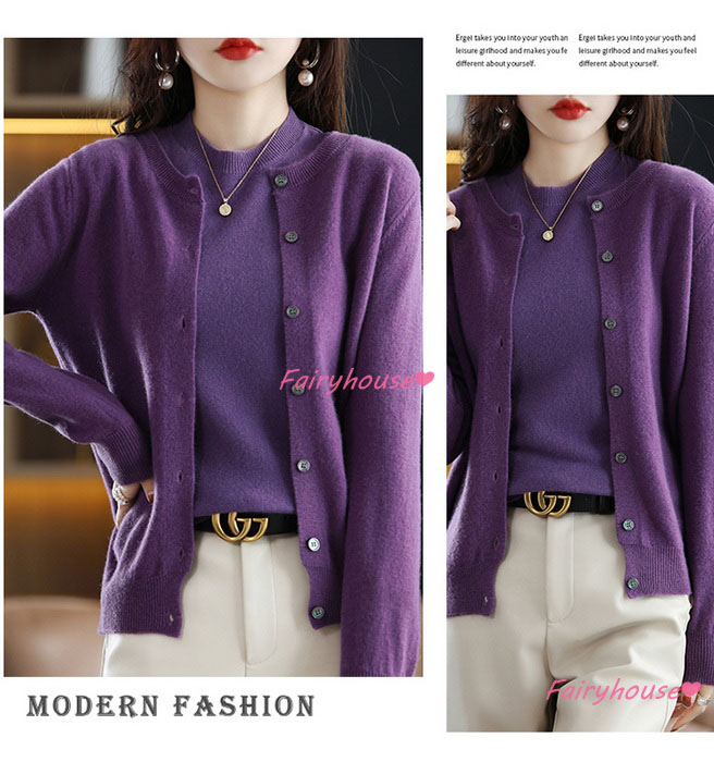 ニットカーディガン セットアップ レディース 秋冬 40代 長袖ニットコーディガン おしゃれ大人 ２点セット ショット丈セーター 無地カーディガン ニットベスト 