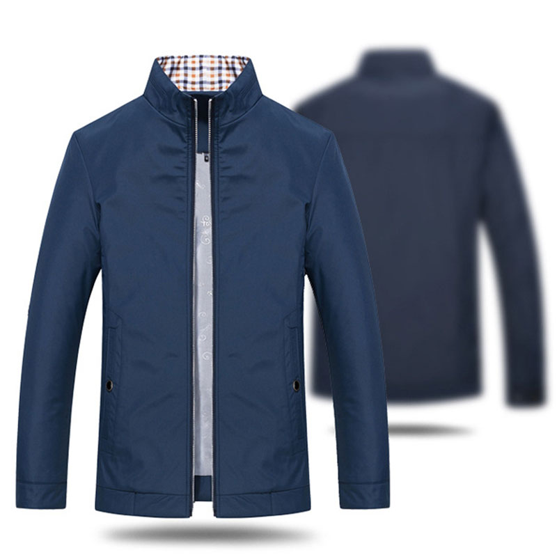 メンズジャケット ビジネスコート カジュアルジャケット ジャンパー メンズ スタンドカラ― 紳士服40代50代 アウター ブルゾン トップス 長袖ジャンパー 春秋 