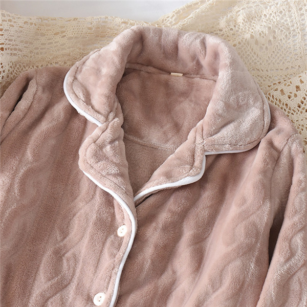 メンズ レディース 部屋着 パジャマ ケーブル柄 ルームウェア ペアパジャマ 寝巻き もこもこ 長袖 前開き 上下セット 秋 冬 冬 セットアップ 