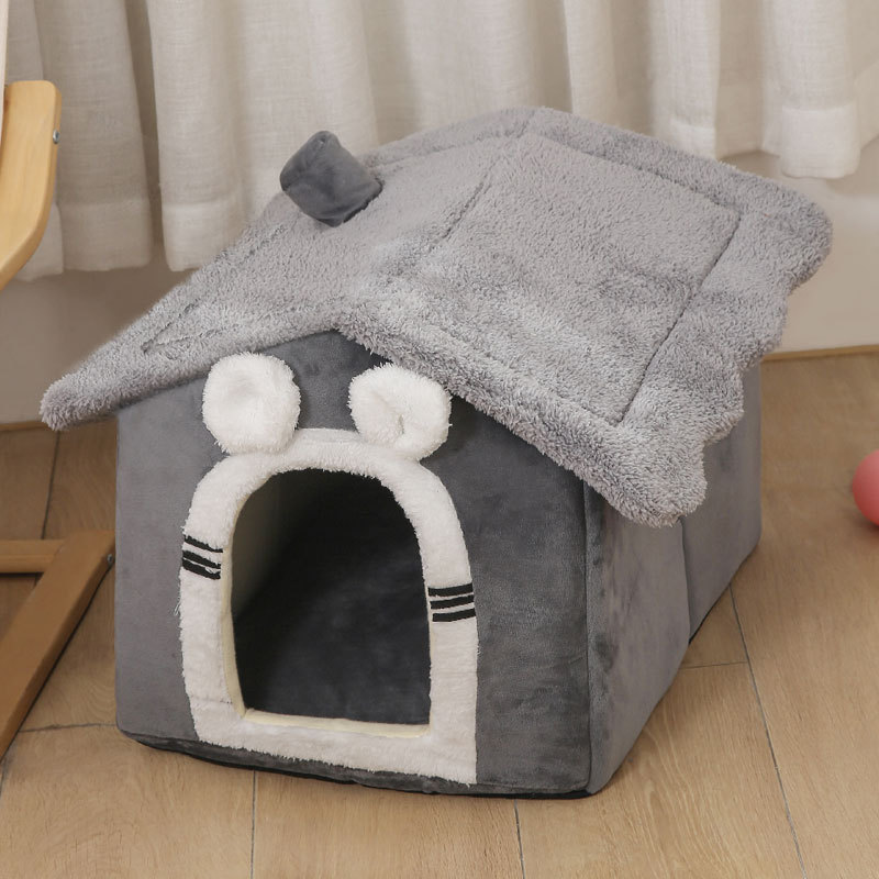 送料無料 犬 猫 PET HOUSE ペットハウス おしゃれ 犬小屋 冬 暖かい ドーム型 犬ハウスドーム型 折りたたみ 可愛い ペット小屋 小型犬 洗えます 室内用 