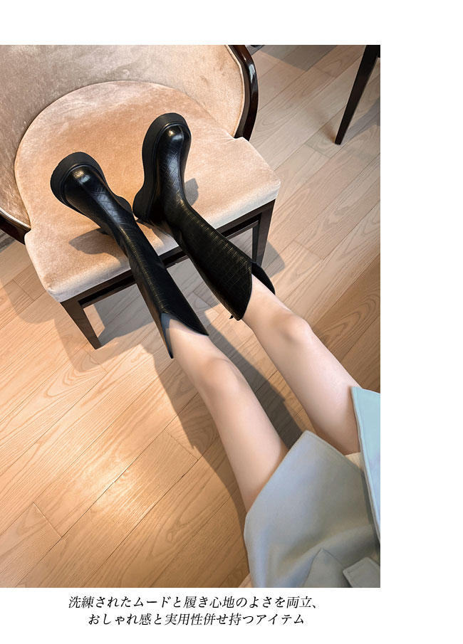 送料無料 ロングブーツ レディース ジョッキーブーツ 厚底 5.5CM 美脚 ワークブーツ 秋 エンジニアブーツ 厚底ブーツ ブーツ 後ろファスナー 冬 